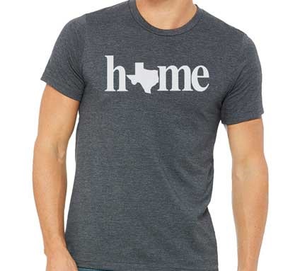 Gray Texas Home T-Shirt