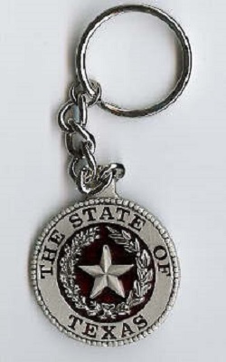 Texas Seal Round key tag