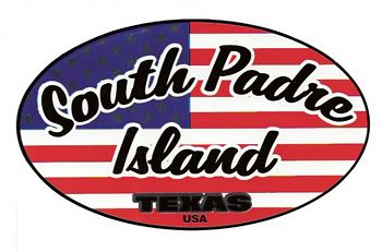 padre oval decal flag island south