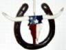 Horseshoe Longhorn Christmas ornament