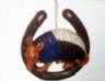Horseshoe Armadillo Christmas ornament