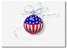 Patriotic US Christmas Card