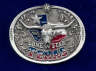 1845 Lone Star belt buckle with color fill