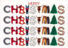 Christmas Word Christmas Card