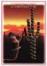 Santa decorating Saguaro Cactus Christmas Card