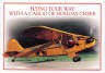 Santa in yellow airplane Christmas Card