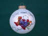 Handpainted Ornament Wild about Texas