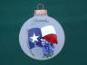 Handpainted Ornament Texas Flag