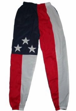 Long Leg American Flag Adult Jogging Pants