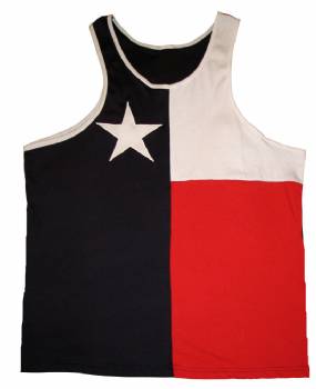 Texas Flag Tank Top; Adult
