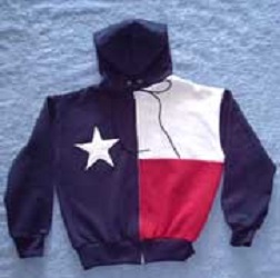 Texas Flag "Hoodies" Hooded Sweat Jacket, Youth