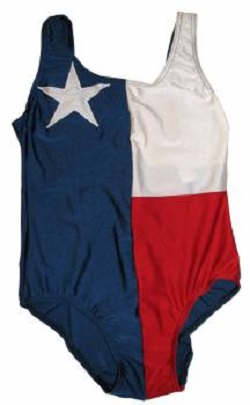 Texas Flag One Piece Womens Swimsuit