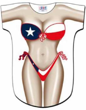 Cover Up Texas Flag Bikini