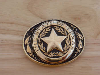 Texas Seal Medium Antique Brass Finish