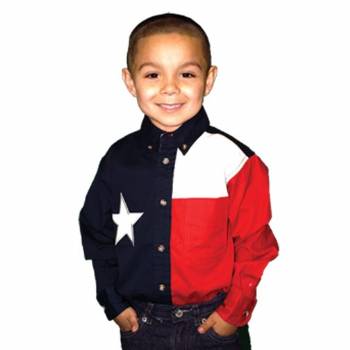 Texas Flag Dress Shirt Children