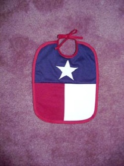 Texas Flag Baby Bib