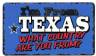 Rectangle I'm From Texas decal